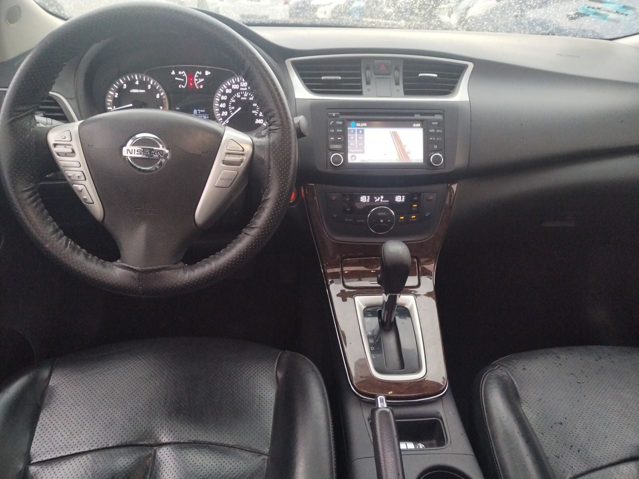 2016 Nissan SENTRA 4 PTS EXCLUSIVE CVT AAC AUT PIEL QC VOLANTEPIEL F NIEBLA RA-17